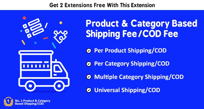 Product & Category Based Shipping Fee , COD Fee