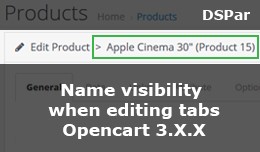 Name visibility during editing tabs