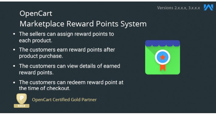 Opencart Multi Vendor Marketplace Reward Points System