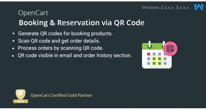 Opencart Booking & Reservation via QR Code