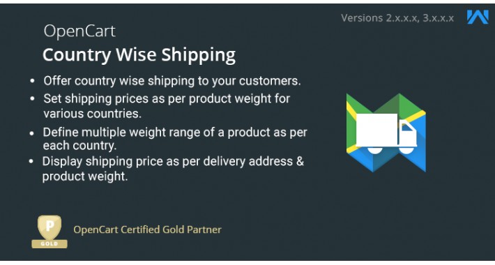 OpenCart Country Wise Shipping
