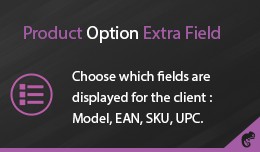 Products Option Extra Fields