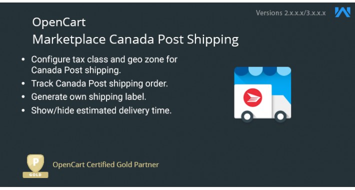 Opencart Multi Seller Marketplace Canada Post Shipping