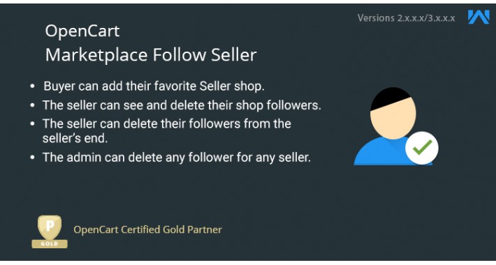 Opencart Multi Seller Marketplace Follow Seller