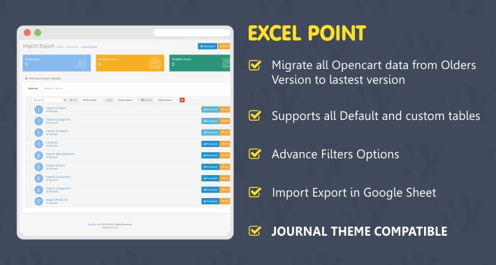 Excel Point - Import Export Tool -  (1.5x, 2.x & 3x)