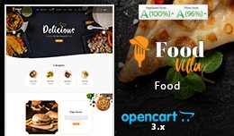 Food Villa Mega Multi Store Opencart Theme