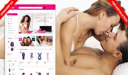 Sex toys e-commerce website template (Adult and ..