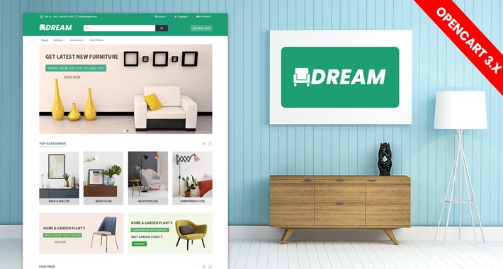 Dream furniture and home Decoration ecommerce theme