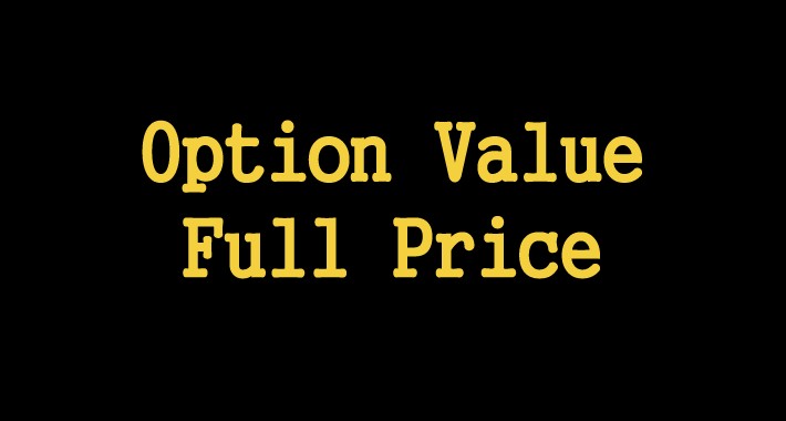 Option Value Full Price