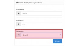 Admin Instant Language Selector