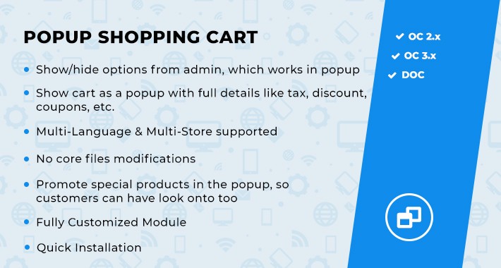 Popup Shopping Cart