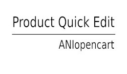 Product Quick Edit