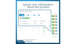 Quick view information  about the product