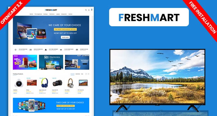 Freshmart Electronics Responsive website theme