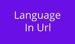 Language in url