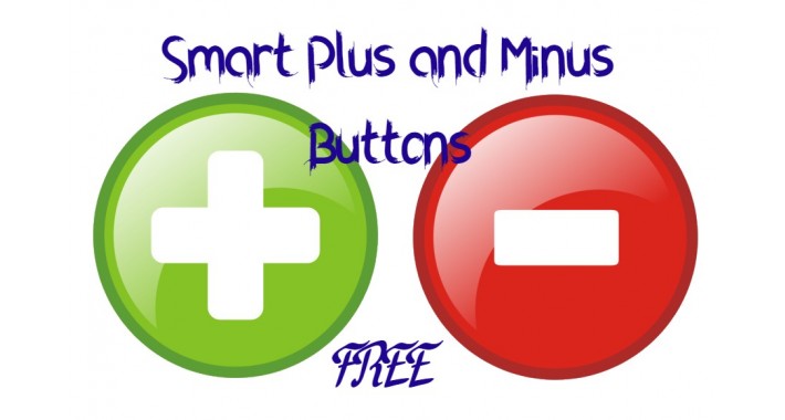 Smart Plus and Minus Buttons  for products