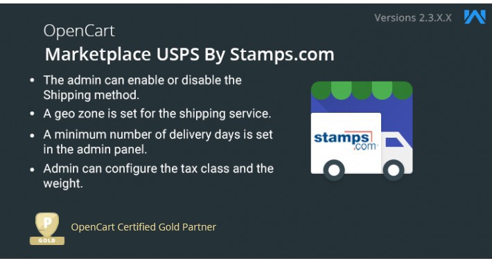 Opencart Multi Seller Marketplace USPS by stamps.com