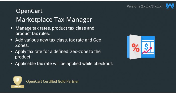 Opencart Multi Seller Marketplace Tax Manager
