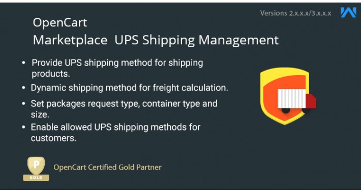 Opencart Multi Seller Marketplace UPS Shipping Management