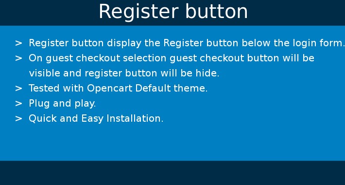 OpenCart - Register Button (Display register button below the login form)