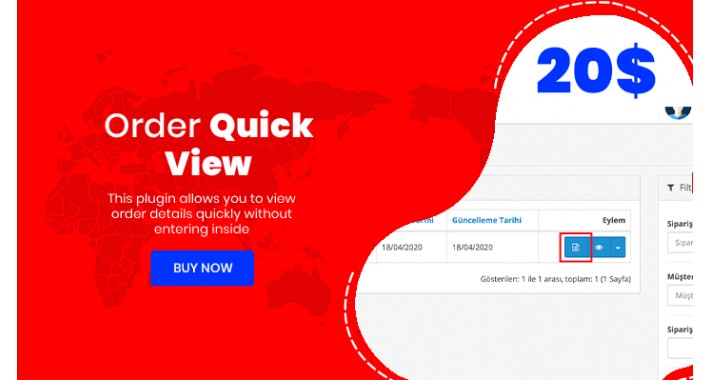 Order Quick View Plugin