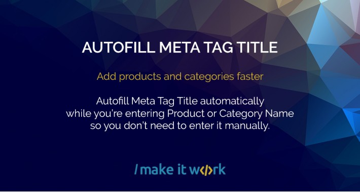 Autofill Meta Tag Title