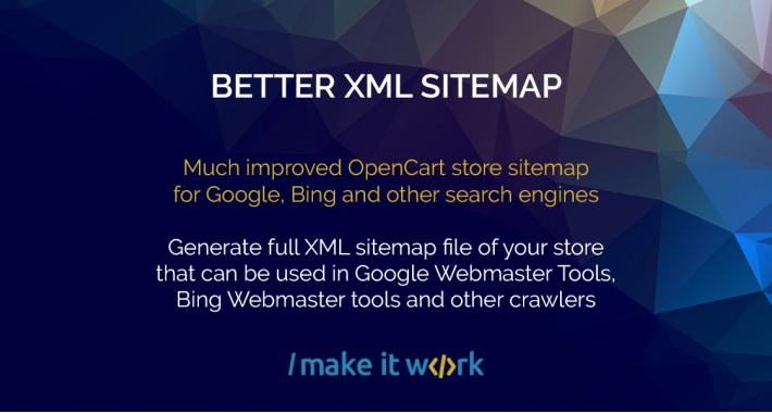 Hornet left Pile of OpenCart - Better XML Sitemap generator