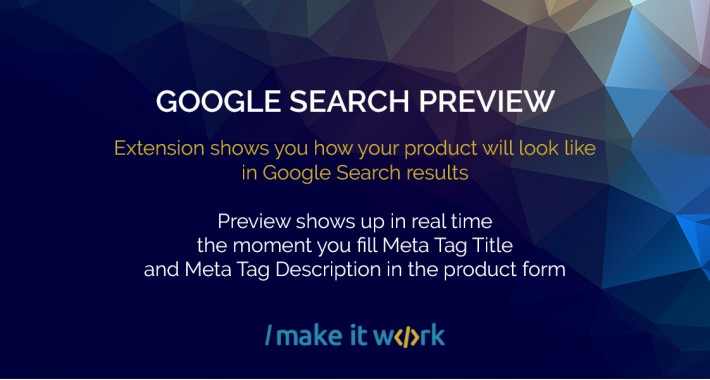 Google Search Preview extension