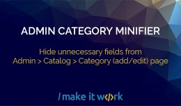 Hide Category Fields - Admin Category Minifier