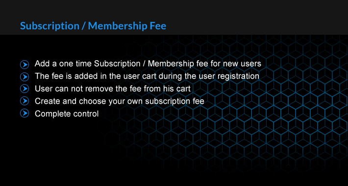 Subscription / Membership Fee
