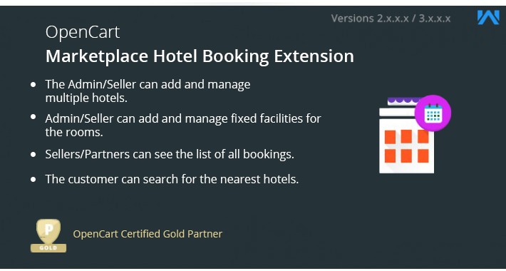 Opencart Multi Seller Marketplace Hotel Booking