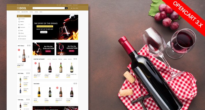 Bool wine and beer responsive theme
