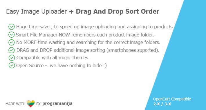 Easy Image Uploader + Drag And Drop Sort Images