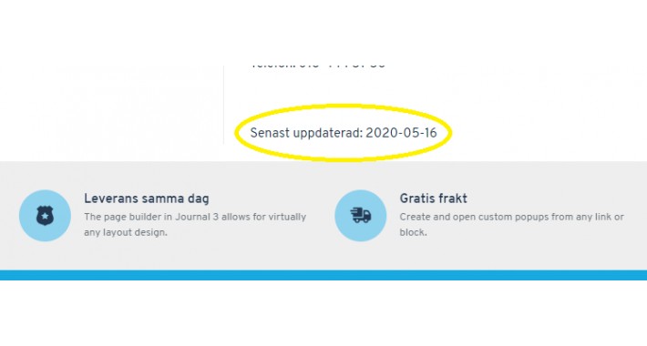 Add a 'Last Updated' date to Information pages