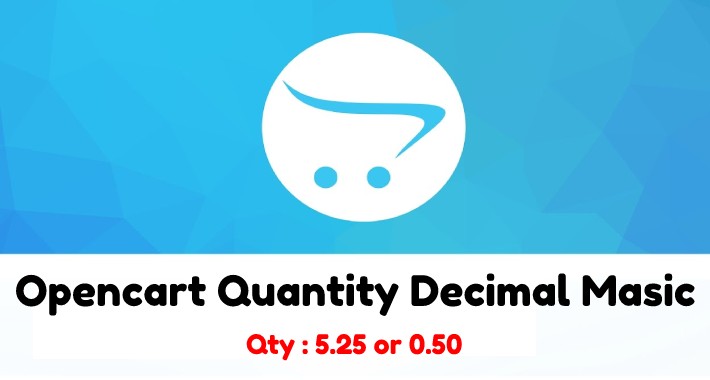 Opencart Quantity Decimal Masic