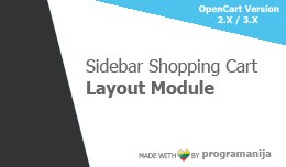 Sidebar Shopping Cart Module