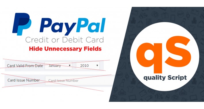 PayPal Pro Hide Unnecessary Fields