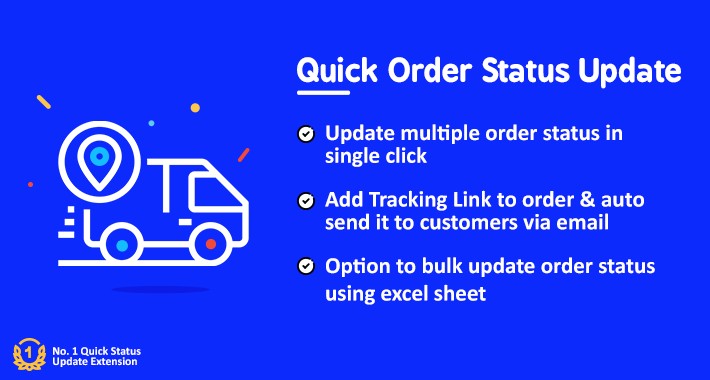 OpenCart - Quick/Bulk Order Status Update Pro(+ Tracking Link)