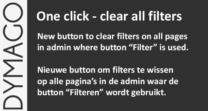 Clear filters in admin with one click