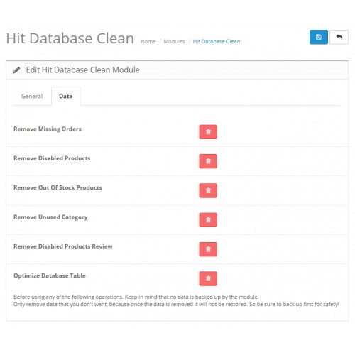 cleaning process database