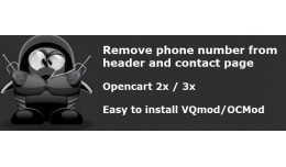 Remove phone number from header and contact page