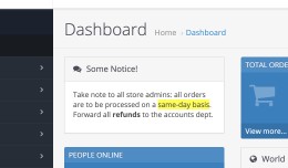 Admin Dashboard HTML Note