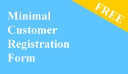 Minimal Customer Registration Form