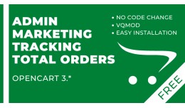 Admin Marketing Tracking Total Orders