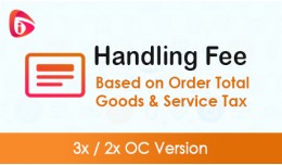 Handling Fee Based on Order Total (4x, 3x, 2x)
