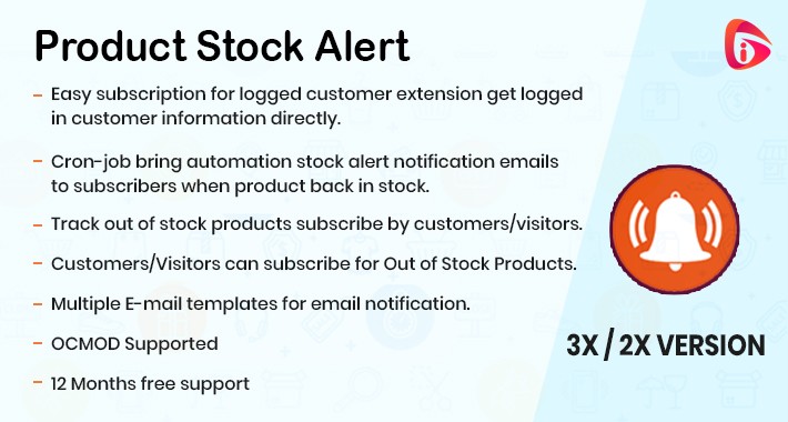 Product Stock Alert - Notify When Product Available