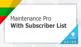 Advanced Maintenance Pro with subscribers