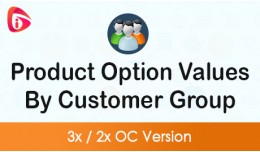 Product Option Values By Customer Group