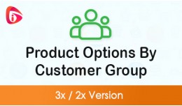Product Options By Customer Group