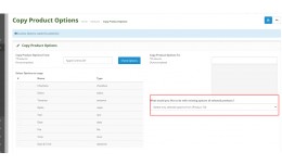 Copy product options